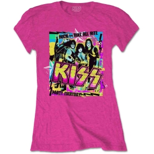 Kiss - Party Everyday Lady Pink ryhmässä MERCHANDISE / T-paita / Hårdrock @ Bengans Skivbutik AB (5544533)