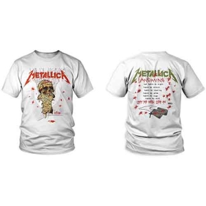 Metallica - One Landmine Uni Wht ryhmässä MERCHANDISE / T-paita / Hårdrock @ Bengans Skivbutik AB (5544774)