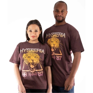 Def Leppard - Hysteria World Tour Uni Brown ryhmässä MERCHANDISE / T-paita / Hårdrock @ Bengans Skivbutik AB (5544814r)