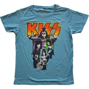 Kiss - Neon Band Uni Blue ryhmässä MERCHANDISE / T-paita / Hårdrock @ Bengans Skivbutik AB (5544851r)