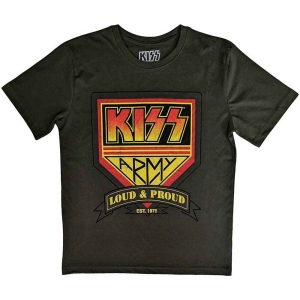 Kiss - Loud & Proud Uni Military Green ryhmässä MERCHANDISE / T-paita / Hårdrock @ Bengans Skivbutik AB (5544852r)