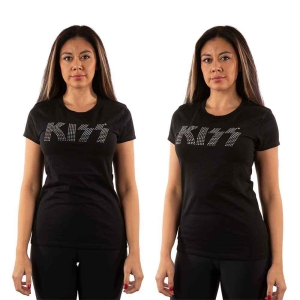 Kiss - Logo Diamante Lady Bl ryhmässä MERCHANDISE / T-paita / Hårdrock @ Bengans Skivbutik AB (5544867r)