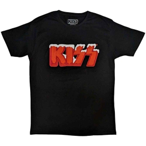 Kiss - Holiday Logo Uni Bl ryhmässä MERCHANDISE / T-paita / Hårdrock @ Bengans Skivbutik AB (5544890r)