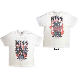 Kiss - End Of The Road Band Playing Uni Wht ryhmässä MERCHANDISE / T-paita / Hårdrock @ Bengans Skivbutik AB (5544897r)