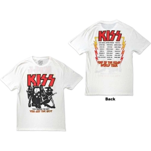 Kiss - End Of The Road Ygtb Uni Wht T-Shirt ryhmässä ME SUOSITTELEMME / Uutuus Merch / Juni @ Bengans Skivbutik AB (5544898r)