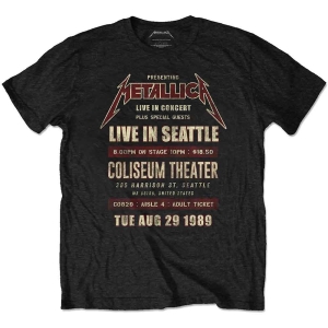 Metallica - Seattle '89 Uni Bl Eco ryhmässä MERCHANDISE / T-paita / Hårdrock @ Bengans Skivbutik AB (5544899r)