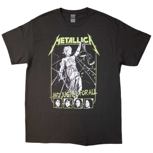 Metallica - Justice Faces Uni Char ryhmässä MERCHANDISE / T-paita / Hårdrock @ Bengans Skivbutik AB (5544935r)