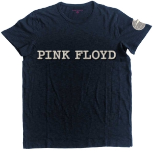 Pink Floyd - Logo & Prism App Slub Uni Navy ryhmässä MERCHANDISE / T-paita / Pop-Rock @ Bengans Skivbutik AB (5545561r)