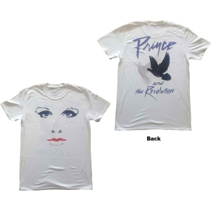 Prince - Faces & Doves Uni Wht ryhmässä MERCHANDISE / T-paita / Pop-Rock @ Bengans Skivbutik AB (5545864r)