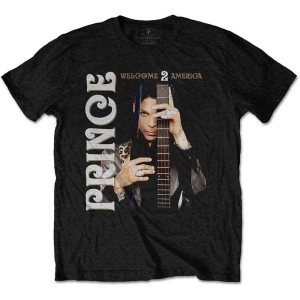 Prince - Welcome 2 America Uni Bl ryhmässä MERCHANDISE / T-paita / Pop-Rock @ Bengans Skivbutik AB (5545867r)