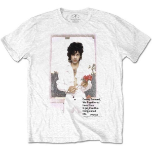 Prince - Beautiful Photo Uni Wht ryhmässä MERCHANDISE / T-paita / Pop-Rock @ Bengans Skivbutik AB (5545873r)