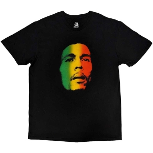 Bob Marley - Face Uni Bl ryhmässä MERCHANDISE / T-paita / Reggae @ Bengans Skivbutik AB (5546029r)