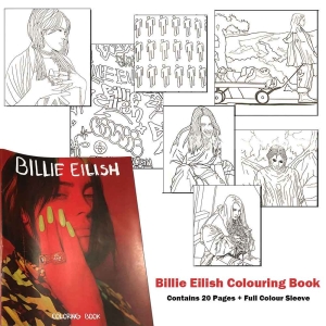 Billie Eilish - Colouring Book ryhmässä MERCHANDISE / Merch / Pop-Rock @ Bengans Skivbutik AB (5546216)