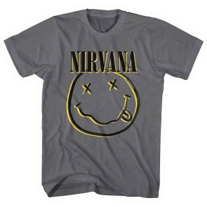 Nirvana - Inverse Happy Face Uni Char ryhmässä MERCHANDISE / T-paita / Pop-Rock @ Bengans Skivbutik AB (5546477r)