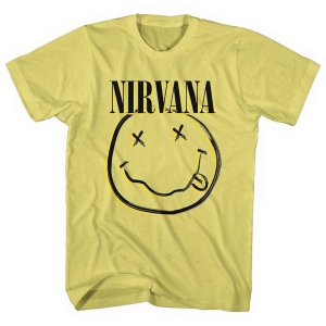 Nirvana - Inverse Happy Face Uni Yell ryhmässä MERCHANDISE / T-paita / Pop-Rock @ Bengans Skivbutik AB (5546478r)