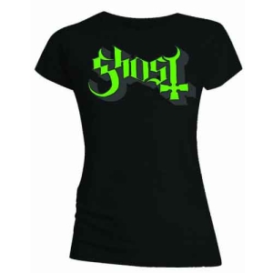 Ghost - Green/Grey Keyline Logo Skinny Lady Bl ryhmässä MERCHANDISE / T-paita / Hårdrock @ Bengans Skivbutik AB (5546768r)