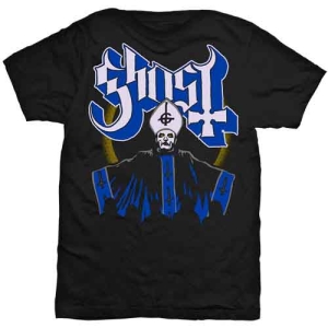 Ghost - Papa & Band Uni Bl ryhmässä MERCHANDISE / T-paita / Hårdrock @ Bengans Skivbutik AB (5546772r)