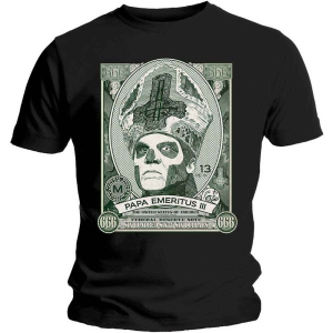 Ghost - Papa Cash Uni Bl ryhmässä MERCHANDISE / T-paita / Heavy Metal @ Bengans Skivbutik AB (5546781r)