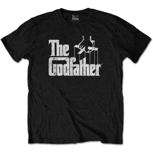 The Godfather - Logo White Uni Bl ryhmässä MERCHANDISE / T-paita / Film-Musikal @ Bengans Skivbutik AB (5547058)