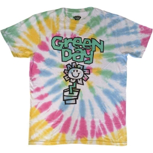 Green Day - Flower Pot Uni Wht Dip-Dye ryhmässä MERCHANDISE / T-paita / Punk @ Bengans Skivbutik AB (5547170r)