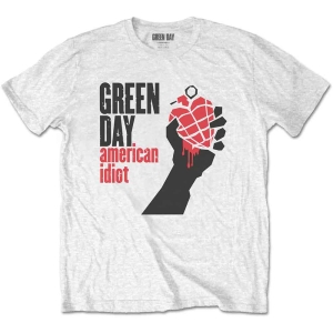 Green Day - American Idiot Uni Wht ryhmässä MERCHANDISE / T-paita / Punk @ Bengans Skivbutik AB (5547185r)