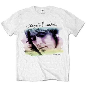 George Harrison - Water Colour Portrait Uni Wht ryhmässä MERCHANDISE / T-paita / Pop-Rock @ Bengans Skivbutik AB (5547200r)