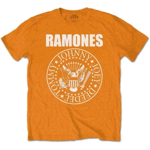 Ramones - Presidential Seal Boys T-Shirt Orange ryhmässä MERCHANDISE / Merch / Punk @ Bengans Skivbutik AB (5547630)