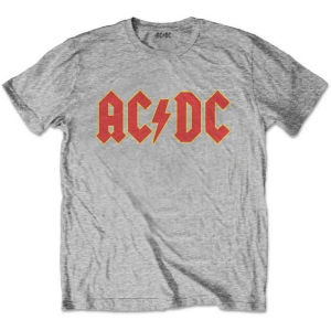 Ac/Dc - Logo Boys Heather T-Shirt ryhmässä MERCH / Minsishops-merch / Ac/Dc @ Bengans Skivbutik AB (5548597r)