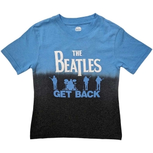 The Beatles - Get Back Boys T-Shirt Blue Dip-Dye ryhmässä MERCHANDISE / Merch / Pop-Rock @ Bengans Skivbutik AB (5548632r)