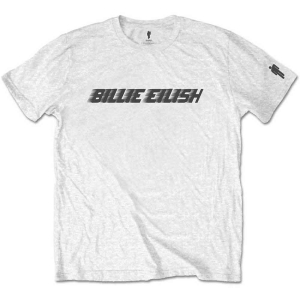 Billie Eilish - Black Racer Logo Boys Wht ryhmässä MERCHANDISE / Merch / Pop-Rock @ Bengans Skivbutik AB (5548648r)