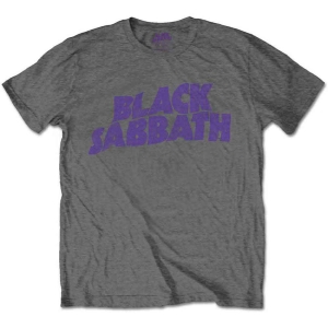 Black Sabbath - Wavy Logo Boys T-Shirt Char ryhmässä MERCHANDISE / Merch / Hårdrock @ Bengans Skivbutik AB (5548668r)