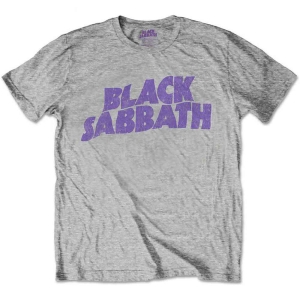 Black Sabbath - Wavy Logo Boys T-Shirt Heather ryhmässä MERCHANDISE / Merch / Hårdrock @ Bengans Skivbutik AB (5548669r)