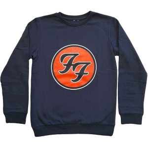 Foo Fighters - Ff Logo Boys Blue Sweatshirt ryhmässä MERCHANDISE / Merch / Pop-Rock @ Bengans Skivbutik AB (5548686r)