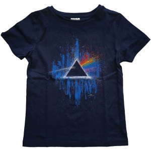 Pink Floyd - Dsotm Blue Splatter Boys T-Shirt Navy ryhmässä MERCHANDISE / Merch / Pop-Rock @ Bengans Skivbutik AB (5548690r)