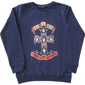 Guns N Roses - Appetite For Destruction Boys Blue Sweat ryhmässä MERCHANDISE / Merch / Hårdrock @ Bengans Skivbutik AB (5548704r)