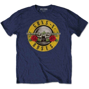 Guns N Roses - Classic Logo Boys T-Shirt Navy ryhmässä MERCHANDISE / Merch / Hårdrock @ Bengans Skivbutik AB (5548710r)