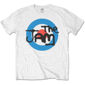 The Jam - Spray Target Logo Boys T-Shirt Wht ryhmässä MERCHANDISE / Merch / Pop-Rock @ Bengans Skivbutik AB (5548732r)