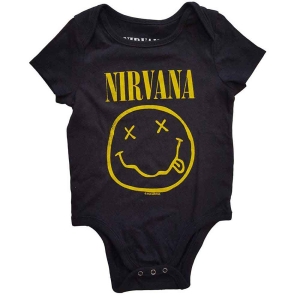 Nirvana - Happy Face Toddler Bl Babygrow ryhmässä MERCHANDISE / Merch / Pop-Rock @ Bengans Skivbutik AB (5548765r)