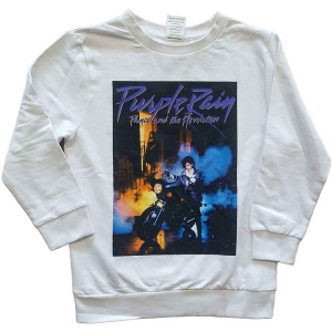 Prince - Purple Rain Boys Wht Sweatshirt ryhmässä MERCHANDISE / Merch / RnB-Soul @ Bengans Skivbutik AB (5548795r)