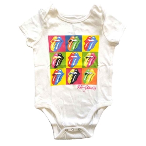 Rolling Stones - Two-Tone Tongues Wht Babygrow ryhmässä MERCHANDISE / Merch / Pop-Rock @ Bengans Skivbutik AB (5548819r)