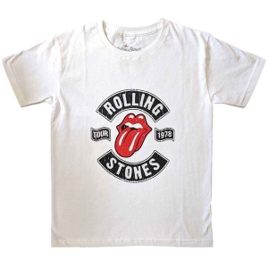 Rolling Stones - Us Tour 1978 Boys T-Shirt Wht ryhmässä MERCHANDISE / Merch / Pop-Rock @ Bengans Skivbutik AB (5548831r)