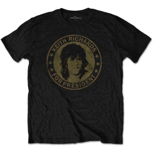 Rolling Stones - Keith For President Boys T-Shirt Bl ryhmässä MERCHANDISE / Merch / Pop-Rock @ Bengans Skivbutik AB (5548838r)