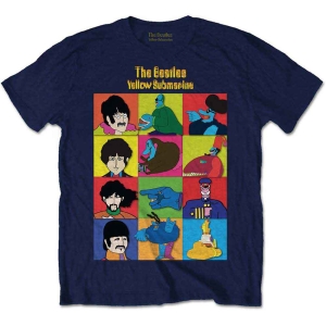 The Beatles - Yellowsub  Characters Boys T-Shirt Navy ryhmässä MERCHANDISE / Merch / Pop-Rock @ Bengans Skivbutik AB (5548871r)