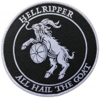 Hellripper - Patch All Hail The Goat (9 Cm) ryhmässä MERCHANDISE / Accessoarer / Hårdrock @ Bengans Skivbutik AB (5549658)