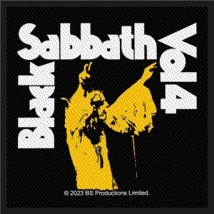 Black Sabbath - Standard Printed Patch: Vol 4 ryhmässä MERCHANDISE / Merch / Hårdrock @ Bengans Skivbutik AB (5550011)