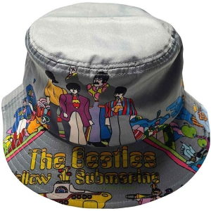 The Beatles - Yellow Submarine Grey Bucket Hat ryhmässä MERCHANDISE / Merch / Pop-Rock @ Bengans Skivbutik AB (5550282r)