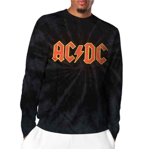 Ac/Dc - Logo Uni Bl Dip-Dye Long Sleeve ryhmässä MERCHANDISE / Hupparit / Hårdrock @ Bengans Skivbutik AB (5550891)