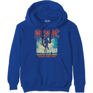 Ac/Dc - Blow Up Your Video Uni Blue Hoodie ryhmässä MERCHANDISE / Hupparit / Hårdrock @ Bengans Skivbutik AB (5550914r)