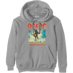 Ac/Dc - Blow Up Your Video Uni Grey Hoodie ryhmässä MERCHANDISE / Hupparit / Hårdrock @ Bengans Skivbutik AB (5550915r)