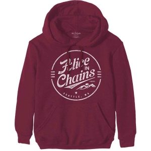 Alice In Chains - Circle Emblem Uni Maroon Hoodie ryhmässä MERCHANDISE / Hupparit / Pop-Rock @ Bengans Skivbutik AB (5551291r)